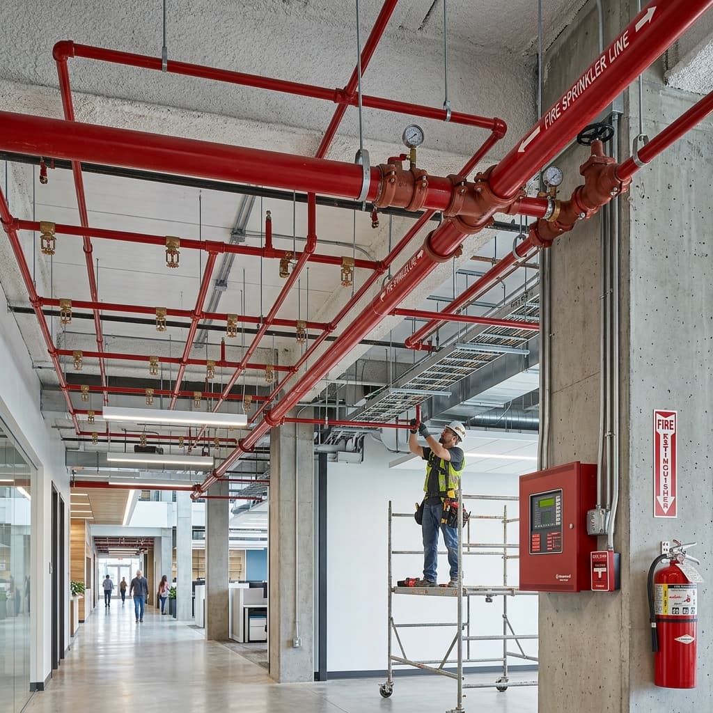 Advanced Fire Hydrant & Sprinkler System for Industrial Campus