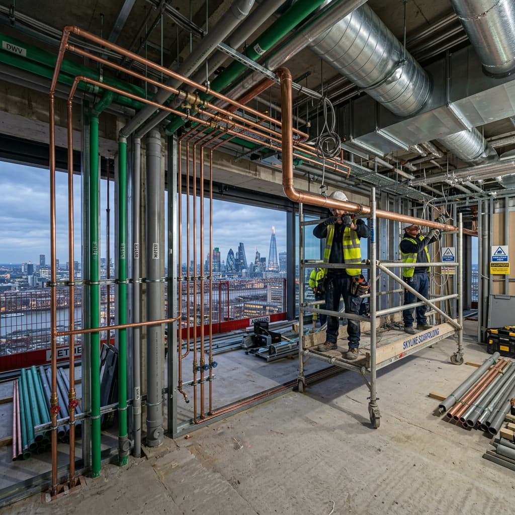 Complete Plumbing Infrastructure for Luxury Residential Tower